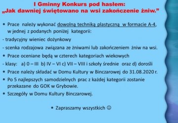 Gminny Konkurs Dożynkowy